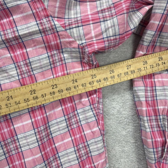 Peter Millar Shirt Mens Large Pink Plaid India Madras Oxford Dress Casual Sport - Picture 6 of 7